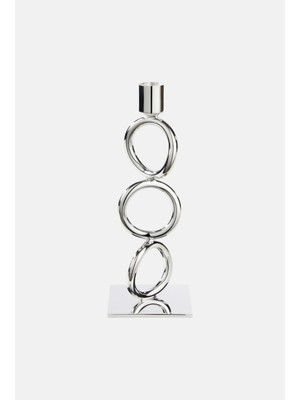 Christofle Vertigo Gümüş Kaplama, Heykelsi Lüks Mumluk