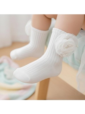 ministok Bonita Güllü Kız Bebek Çorap