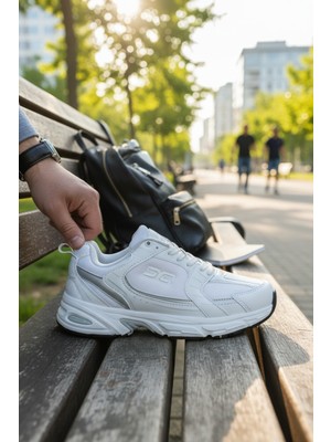 Enoch Erkek Balance Spor Koşu ve Yürüyüş Ayakkabısı Tam Ortopedik Tabanlı Fileli Retro Tasarım