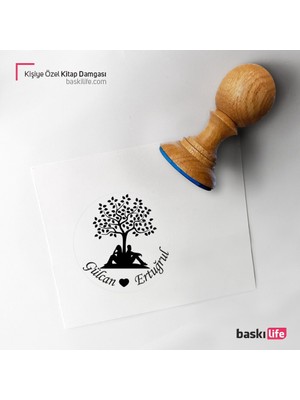 Baskı Life Kişiye Özel Kitap Damgası Kitap Mührü Kaşe Kitap Mühür Özel Damga 330