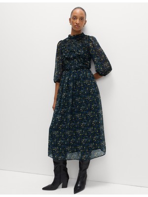 Marks & Spencer Çiçek Desenli Midaxi Elbise