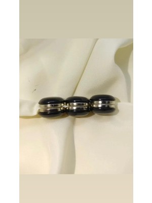 Siyah Mıknatıslı Eşarp Klipsi 3’lü