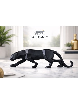 Doremcy Kübik Panter Biblo | Modern & Lüks Dekoratif Obje ve biblo