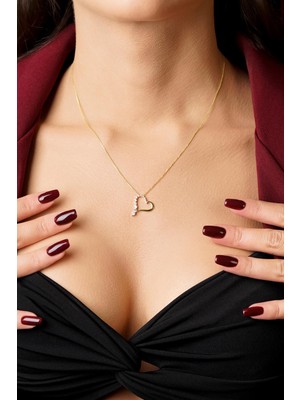 Fiyonk Kuyumculuk 14 Ayar Altın Aşıkın Işıltısı Kolye