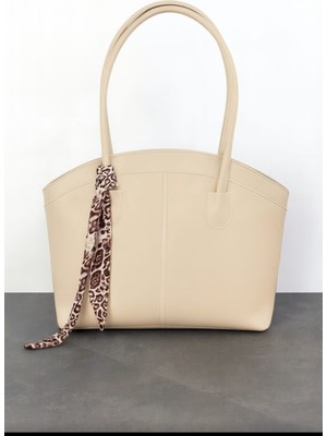 Özüm Takı Çanta Kadın Büyük Boy Omuz ve Kol Çantası Vizon