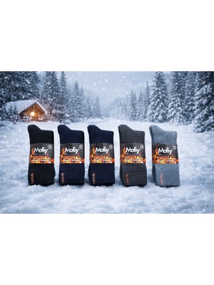 Termal Havlu Çorap 3lü Paket Karışık Renk