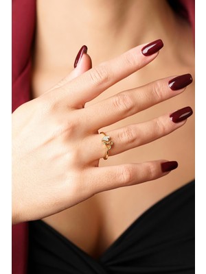 Fiyonk Kuyumculuk 14 Ayar Altın Kalplerin Dansı Yüzük