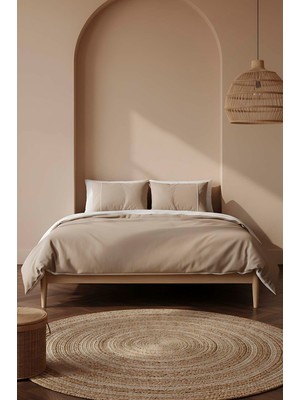 Bern Vizon Çift Kişilik %100 Pamuklu Nevresim Seti - 4 Parça Çeyiz Seti