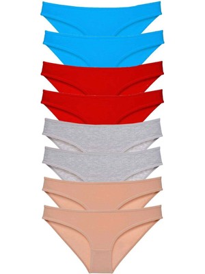 Çamaşır Kenti 8 Adet Süper Eko Set Likralı Kadın Slip Külot 534