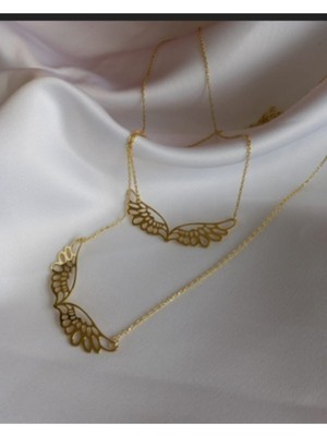 Akba Silver Kadın 925 Ayar Gümüş Melek Kanadı Kolye