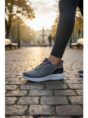 Enoch Erkek Spor ve Yürüyüş Ayakkabısı Tam Ortopedik Tabanlı Full Triko Örgü Rahat Kalıp