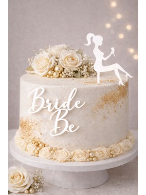 Juli Bride To Be Pasta Süsü – Ön Yüz Yazı & Üst Figür Seti