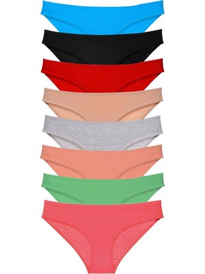 Çamaşır Kenti 8 Adet Süper Eko Set Likralı Kadın Slip Külot Set 4