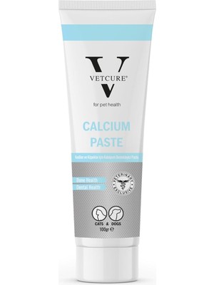 Hype Store Vetcure Calcium Kedi ve Köpek Kemik ve Diş Sağlığı Fosfor ve D3 Desteği Paste 100 gr