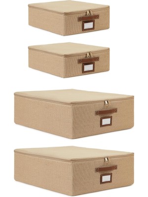 Hype Store Ocean Home Textile 4'lü Jüt Destekli Hurç Set 2 Adet 31 x 38 x 12 + 45 x 55 x 18 cm