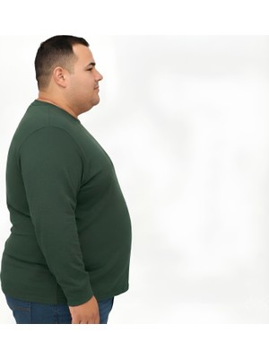 Sngl Erkek Büyük Beden Oversize Uzun Kollu T-Shirt 3xl 4xl 5xl 6xl 7xl 8xl 9xl