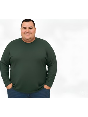 Sngl Erkek Büyük Beden Oversize Uzun Kollu T-Shirt 3xl 4xl 5xl 6xl 7xl 8xl 9xl
