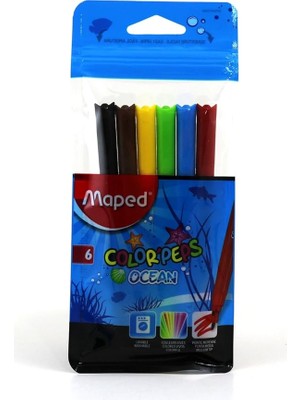 Hype Store Maped 845723 Color Peps Ocean 6 Renk Keçeli Kalem