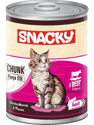 Hype Store Snacky KOLI-400 gr Chunk/konserve Sığıretli Yetiş.kedi