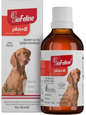 Hype Store Biofeline Köpekler Için Plus B Damla 50ML ve Tüy Dökülmesini Engelleyici Biotinli Tüy Sağlığı Damlas
