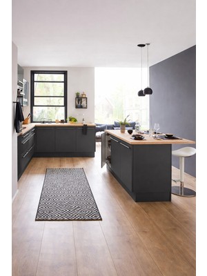 T Designo Tdesigno Stella Mutfak Adası Alt Modül 150 cm Antrasit - AtlantikÇam Tezgah Dahil