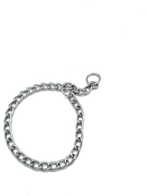 Hype Store Tasma Market Paslanmaz Çelik Zincir Yavru Köpek Eğitim Tasması 40CM 2.5mm Gümüş S