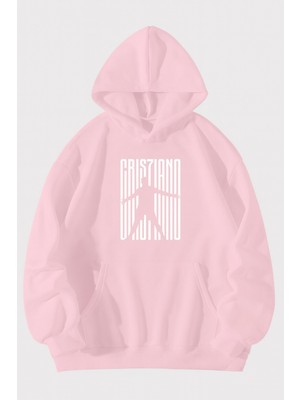 Bellanova Unisex Oversize Kapüşonlu Siyah Minimal Siluet Baskılı Streetwear Spor Sweatshirt