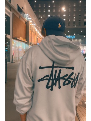 Bellanova Unisex Oversize 3 Iplik Kanguru Cepli Kapüşonlu Arka Baskılı Günlük Spor Tarz Rahat Hoodie