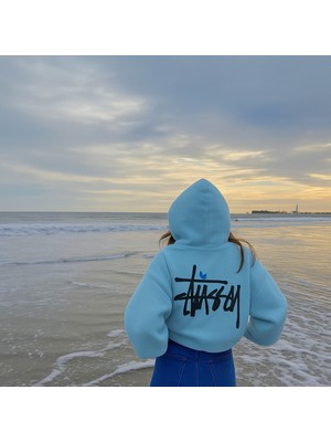 Bellanova Unisex 3 Iplik Kapüşonlu Kanguru Cepli Arka Baskılı Oversize Günlük Rahat Kalın Kumaş Hoodie