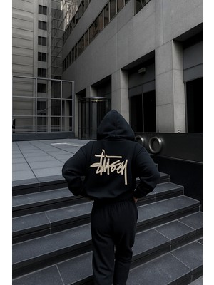 Bellanova 3 Iplik Oversize Kalın Kumaş Kapüşonlu Kanguru Cepli Arka Baskı Detaylı Günlük Rahat Hoodie