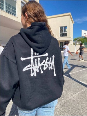 Bellanova Unisex Oversize 3 Iplik Street Tarzı Kapüşonlu Arka Baskılı Rahat Kanguru Cepli Sweat Hoodie