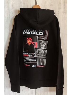 Bellanova “3 Iplik Kapüşonlu Kanguru Cepli Arka Poster Baskılı Oversize Unisex Sweatshirt”