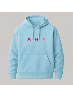 Bellanova Kapüşonlu Kanguru Cepli Oversize Sweatshirt Ön Art Yazılı Arka Baskılı Sanatsal Rahat Günlük