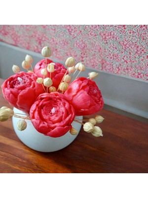 Celestia Dekoratif Saksı Vanilya Kokulu Mum