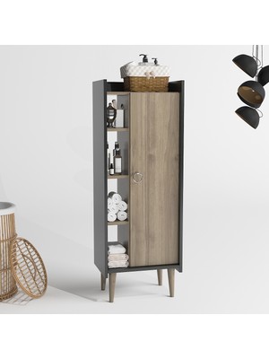 Lagomood Ruby Çok Amaçlı Dolap Antrasit Ceviz