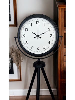 Twin Store Siyah Standart Tripod Ayaklı Saat