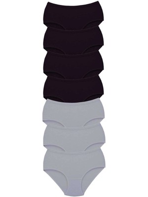 Çamaşır Kenti 7 Adet Tutku Kadın Yüksek Bel Bato Kalın Lastik Külot S3