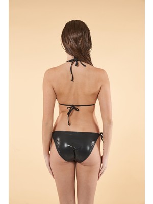 Estiva Aksesuarlı Üçgen Bikini Takımı - Siyah
