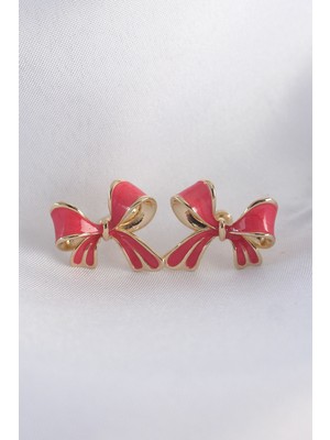 Clariss Pirinç Pembe Renk Fiyonk Küpe