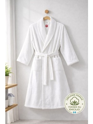 Serafina Serafına %100 Pamuk Unısex Yüksek Su Emiciliği Bornoz