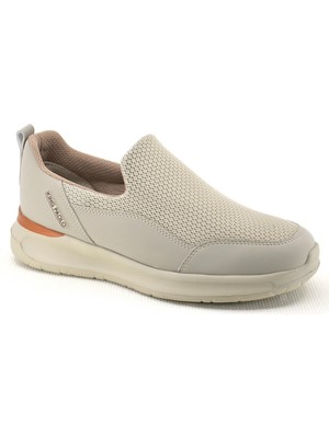 King Paolo H1255 Walk Slip Krakers - Bej - Erkek Ayakkabı