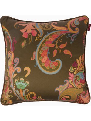 Etro Kentia Işlemeli Lüks, Italyan Tasarımı Dekoratif Kırlent