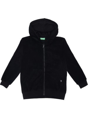United Colors Of Benetton BNT-B21878 Erkek Çocuk   Sweatshirt Polar Siyah