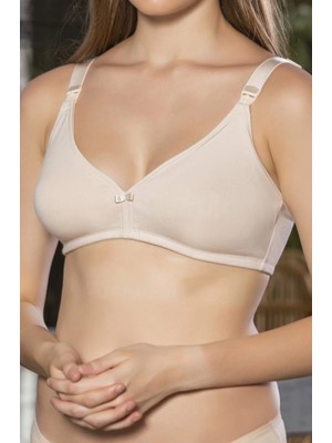 Pileli Store Pilelistore Ten Anne Için Konforlu Emzirme Sütyeni,pamuklutelsiz,süngersiz, Mom Bra