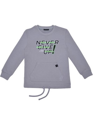 Sisley SIS-B1029  Erkek Çocuk Sweatshirt Gri