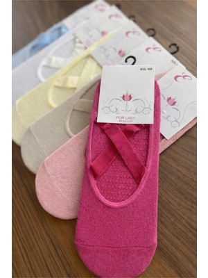 Abani Classic Kadın Tabanaltı Kaydırmaz Bambu Pilates ve Yoga Bayan Çorabı 6 Çift