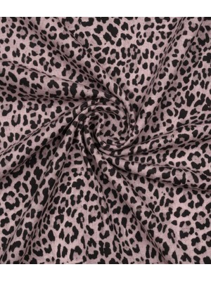Podyum Baskı Pembe Leopar Desenli Dijital Baskılı Döşemelik Koltuk Kumaşı, Kırlent, Minder Kaplama Kumaşı 100X140
