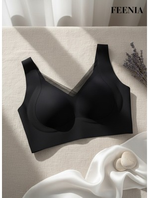 Feenia Nudenight Siyah Dikişsiz Pedli Iz Bırakmaz Sütyen