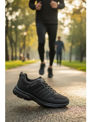 Enoch Erkek Spor Koşu ve Yürüyüş Ayakkabısı Tam Ortopedik Tabanlı Dayanıklı ve Fileli Performans Modeli