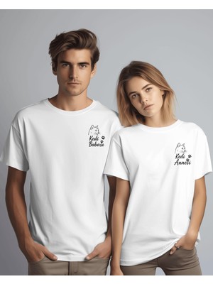 Muhtar Store Kedi Annesi & Kedi Babası Çift Tişört Kombini – Hayvansever Sevgililer Günü Özel